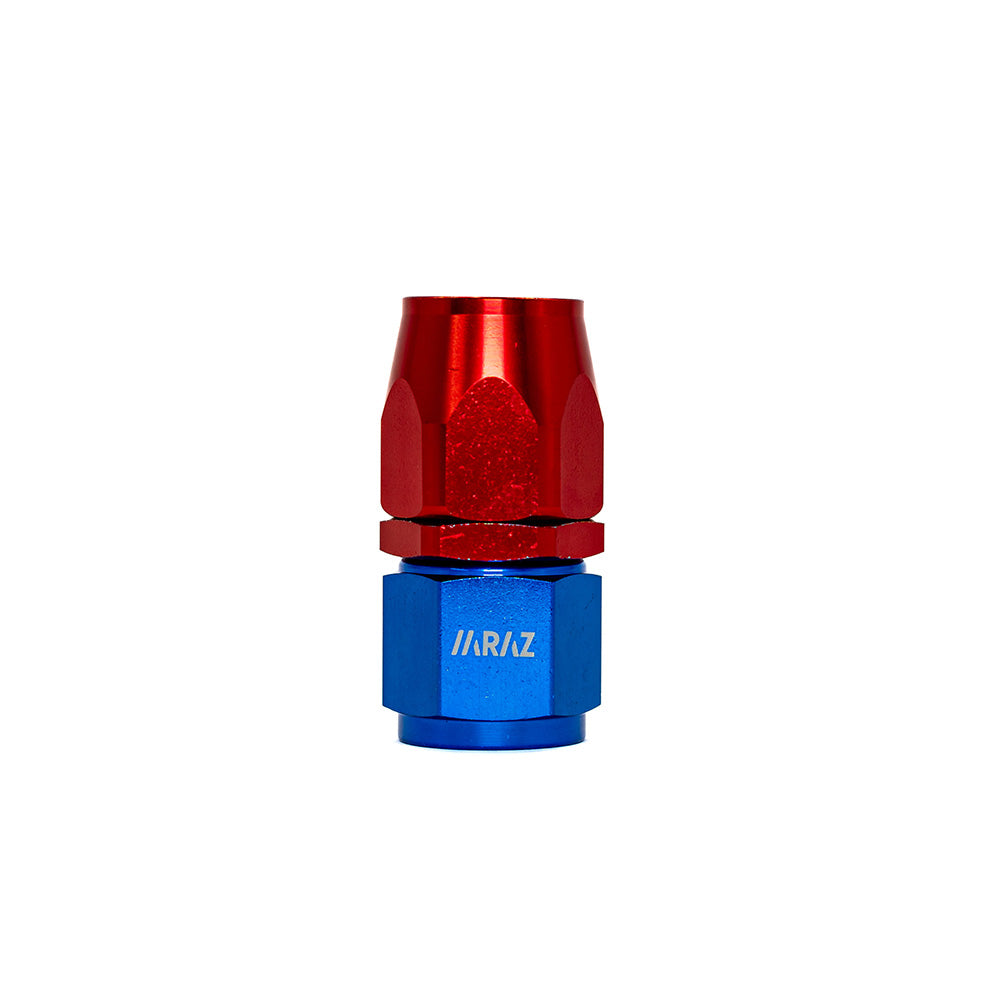 Racor AN4 Recto Rojo y Azul